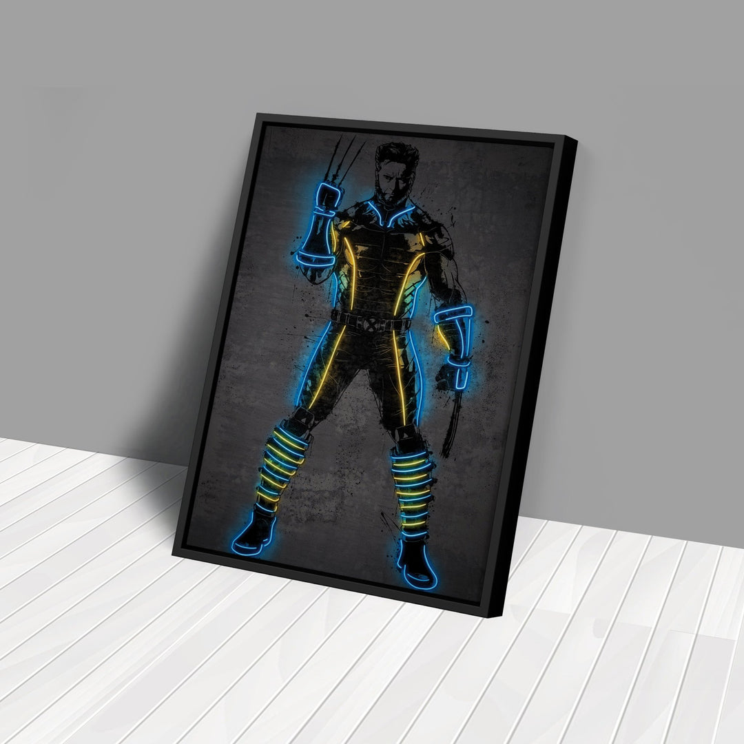 Wolverine Canvas | Marvel Neon Wall Art - CanvasNeon