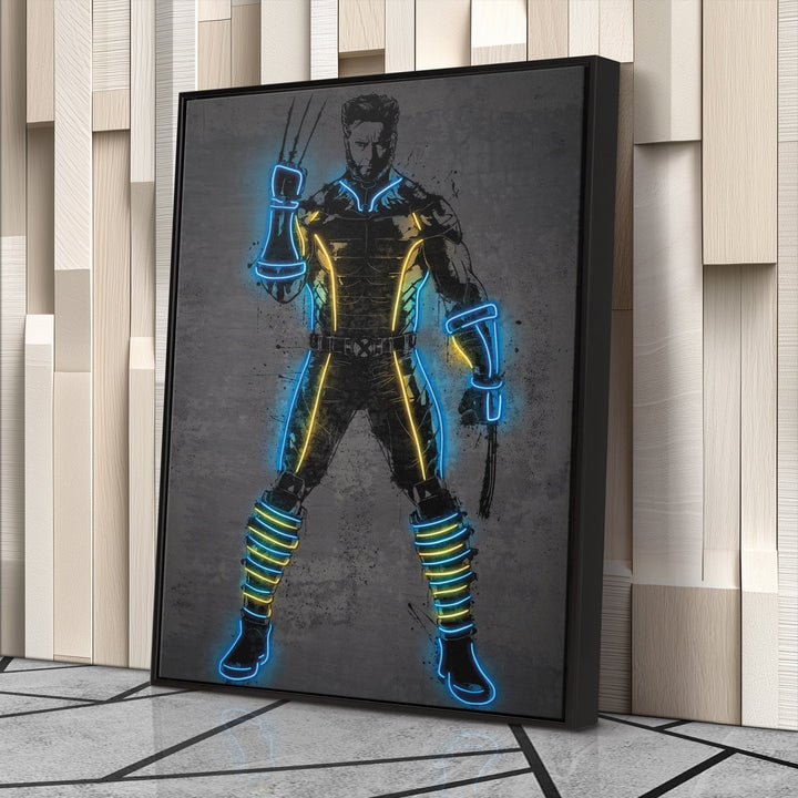Wolverine Canvas | Marvel Neon Wall Art - CanvasNeon