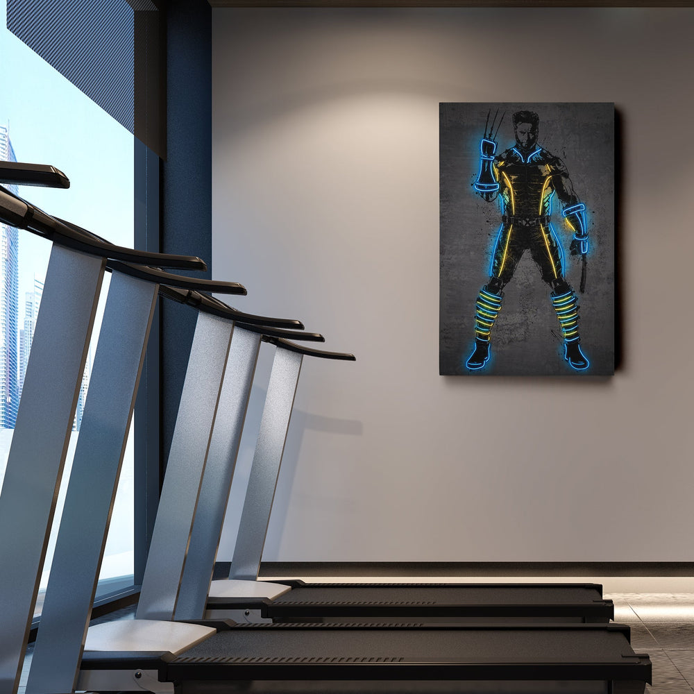 Wolverine Canvas | Marvel Neon Wall Art - CanvasNeon