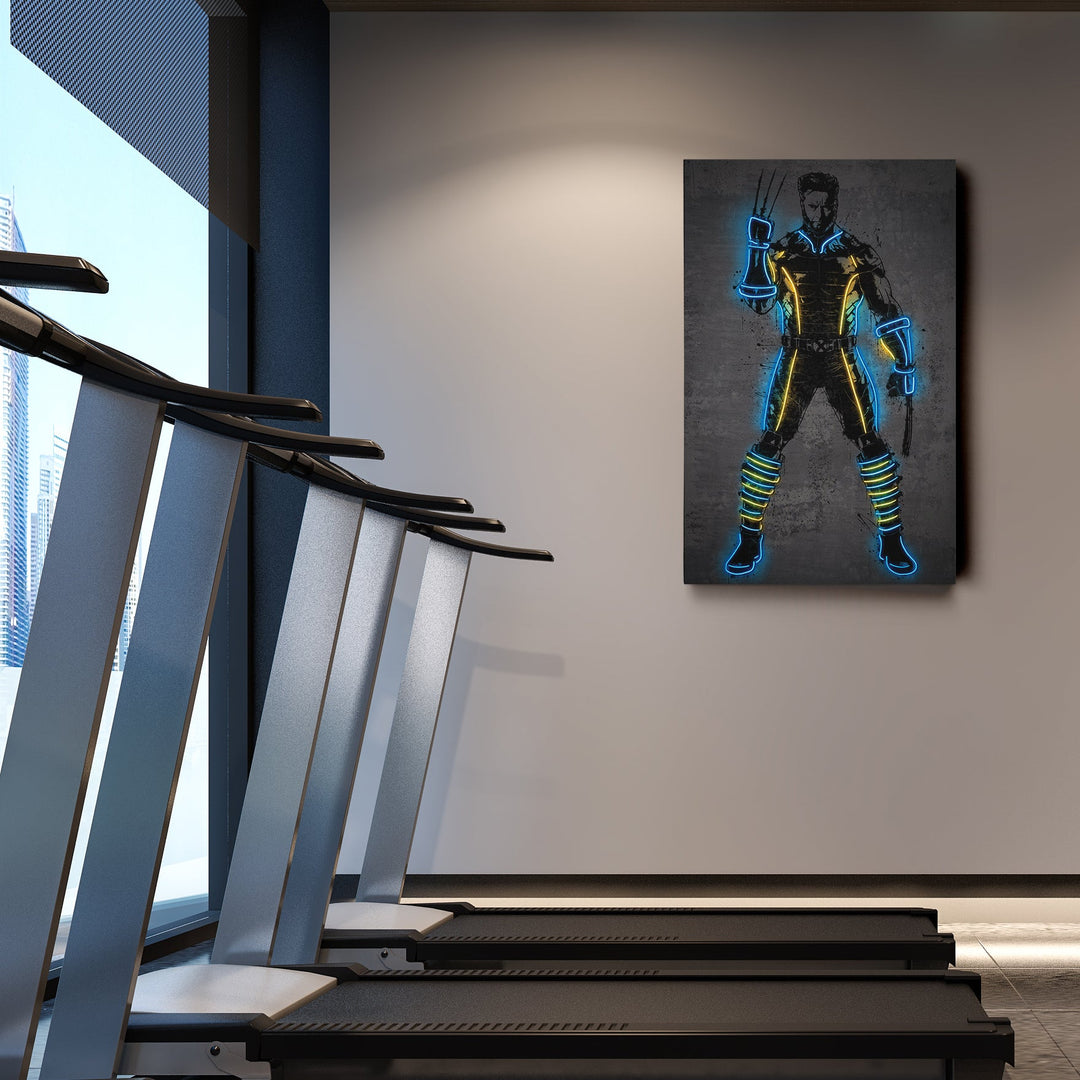 Wolverine Canvas | Marvel Neon Wall Art - CanvasNeon