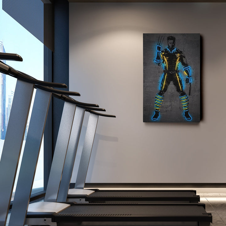 Wolverine Canvas | Marvel Neon Wall Art - CanvasNeon