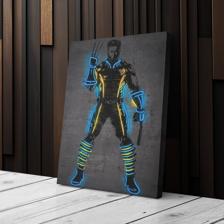 Wolverine Canvas | Marvel Neon Wall Art - CanvasNeon