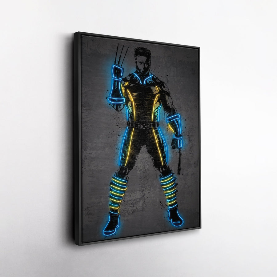 Wolverine Canvas | Marvel Neon Wall Art - CanvasNeon