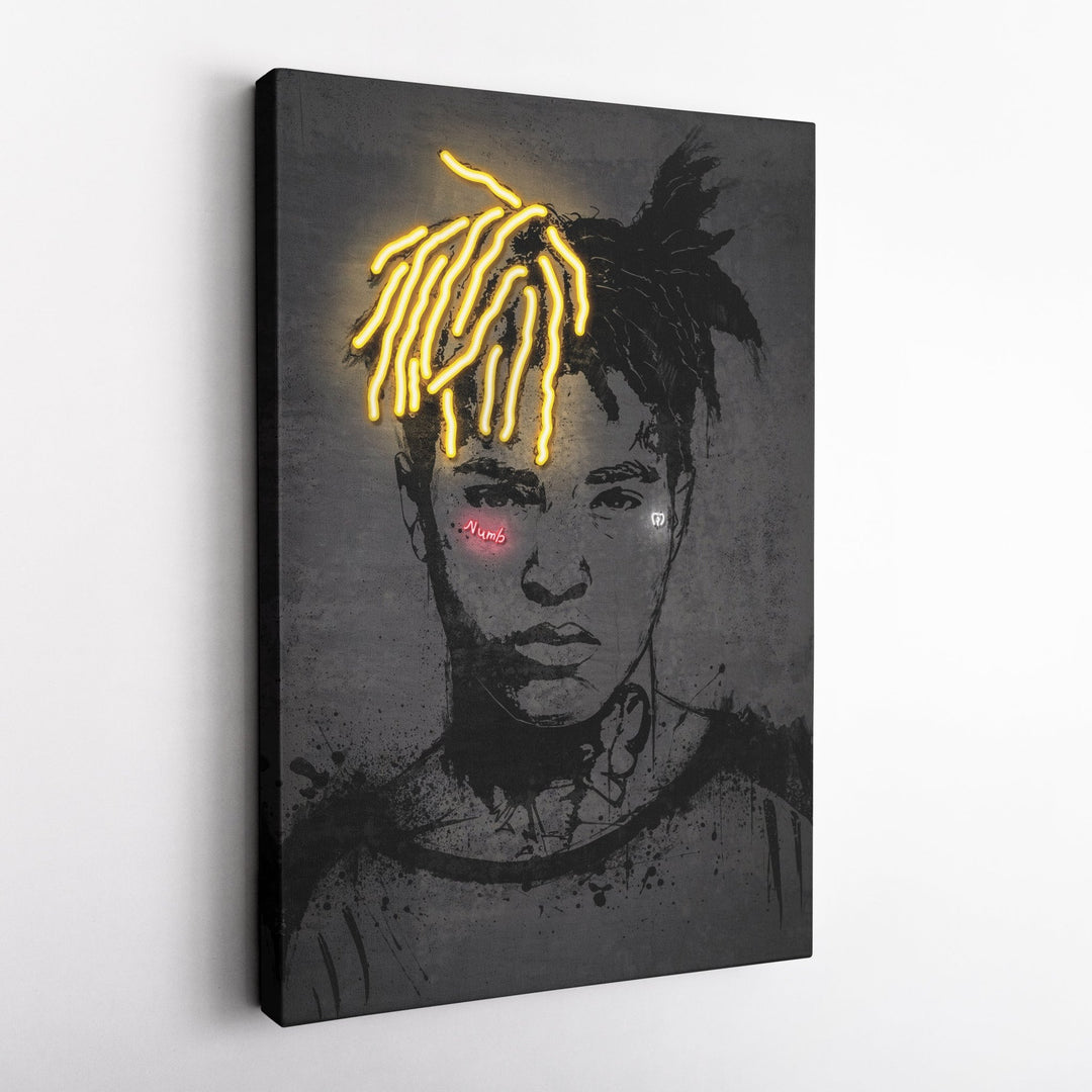 XXXTentacion Neon Canvas Art | Music Wall Decor - CanvasNeon