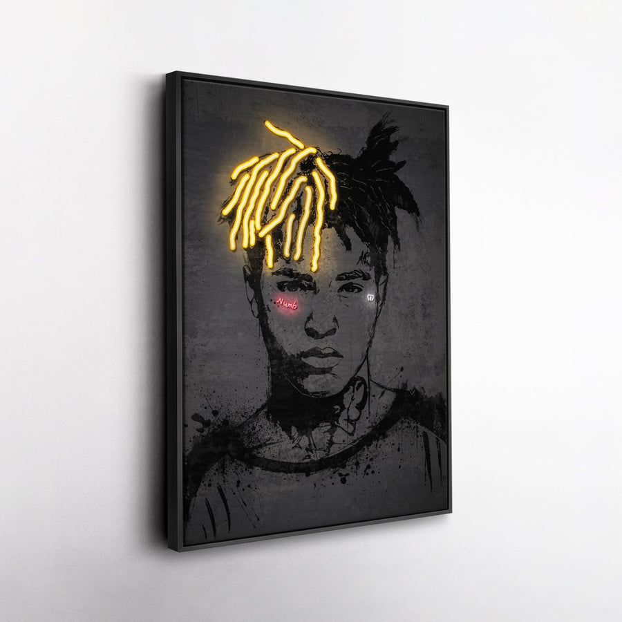 XXXTentacion Neon Canvas Art | Music Wall Decor - CanvasNeon