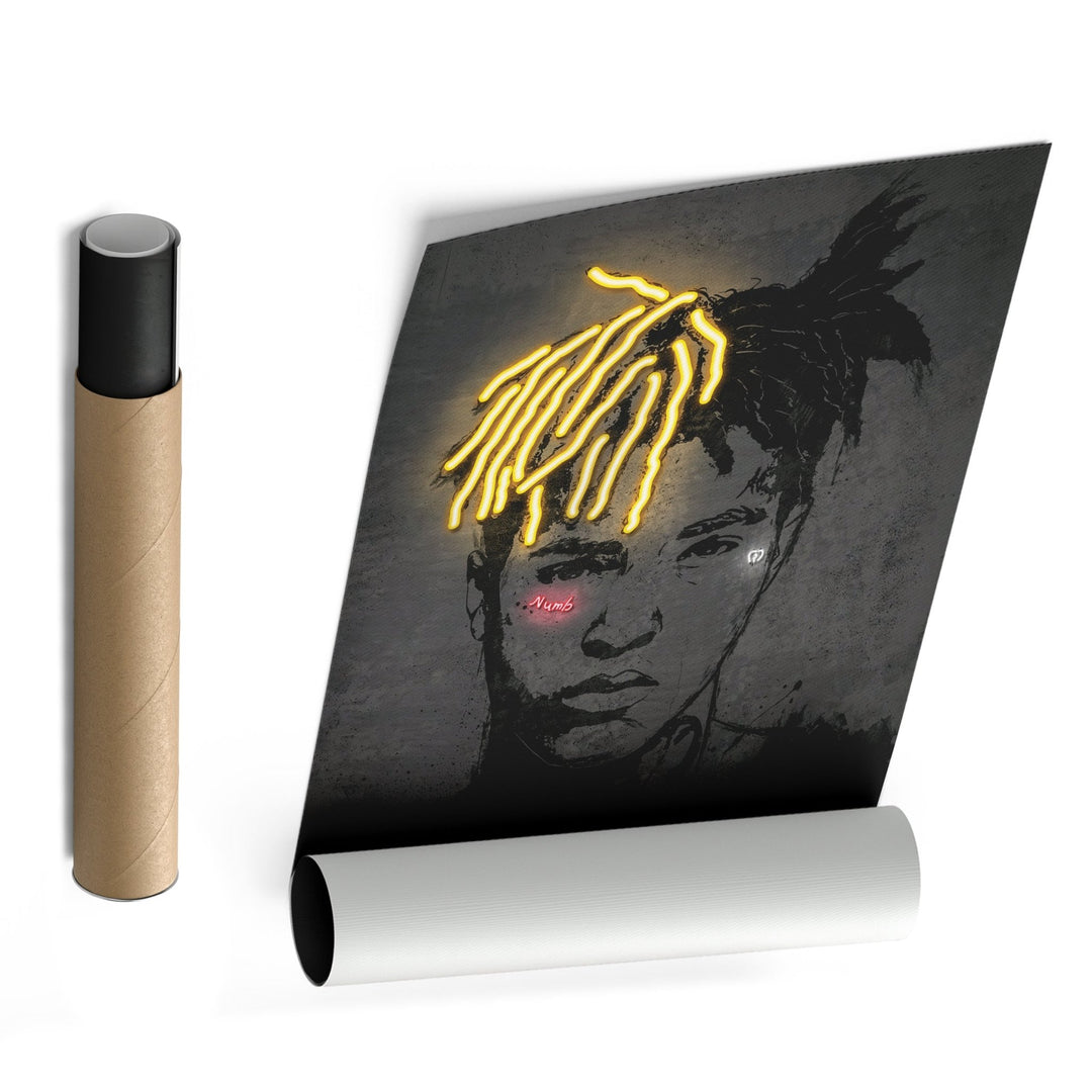 XXXTentacion Neon Canvas Art | Music Wall Decor - CanvasNeon