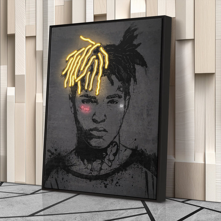 XXXTentacion Neon Canvas Art | Music Wall Decor - CanvasNeon