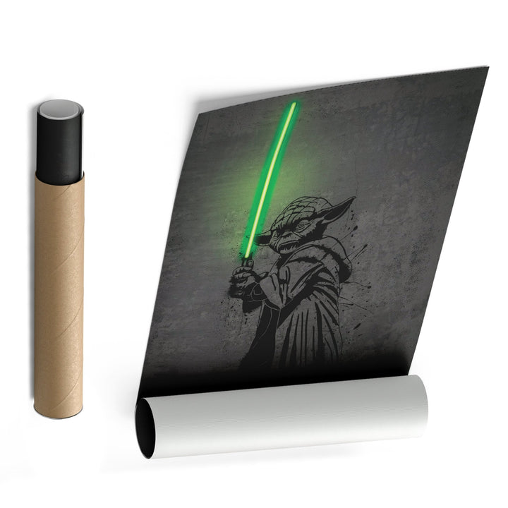 Yoda Canvas | Star Wars Neon Wall Art - CanvasNeon
