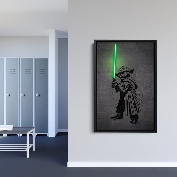Yoda Canvas | Star Wars Neon Wall Art - CanvasNeon