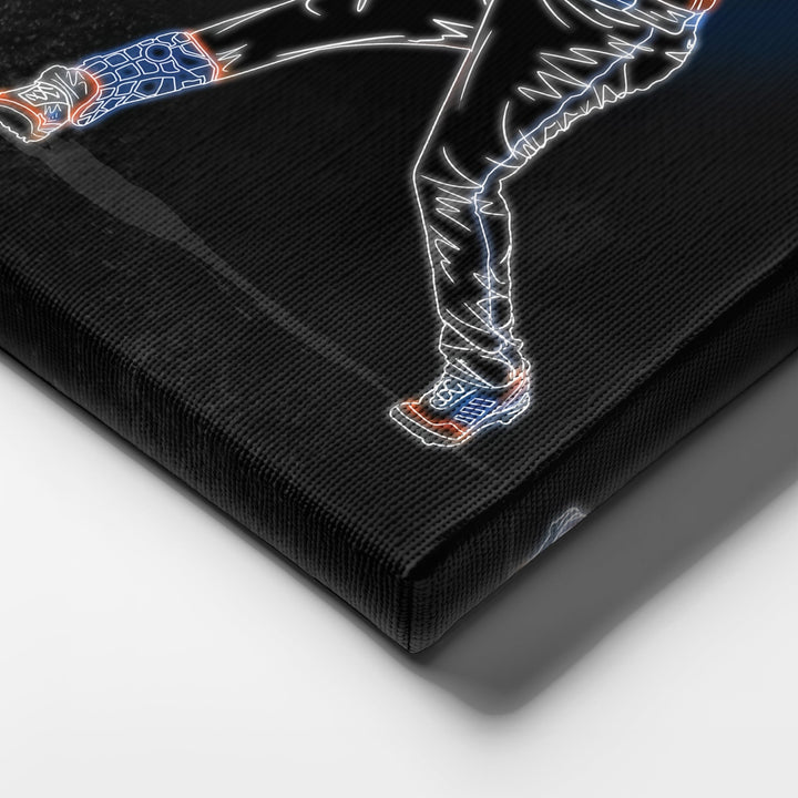 Yordan Alvarez Neon Canvas Art | Astros Wall Decor - CanvasNeon